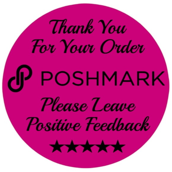 Thank You For Your Poshmark Purchase Labels Stickers 12 colors to choose from - Picture 5 of 14